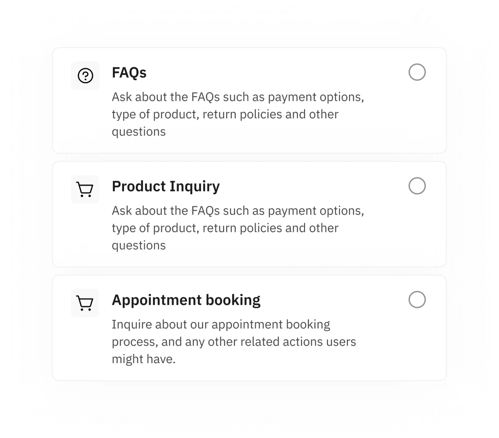 Appointment booking
