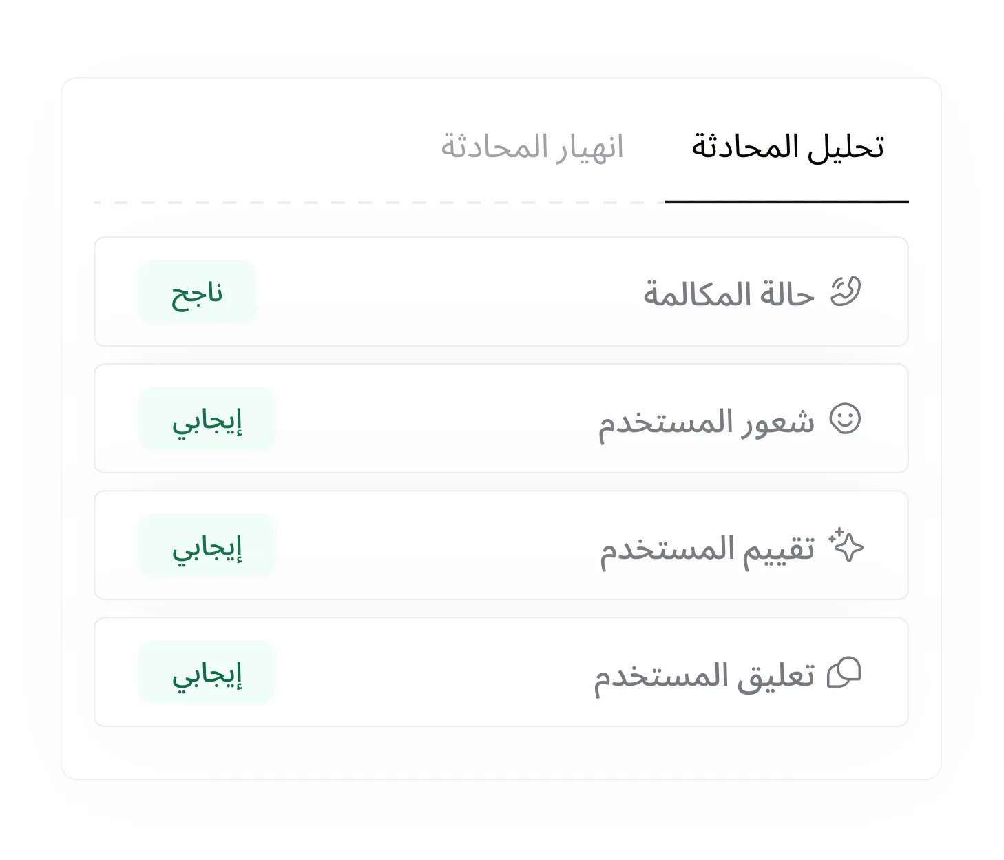 ملخصات المحادثات بالذكاء الاصطناعي